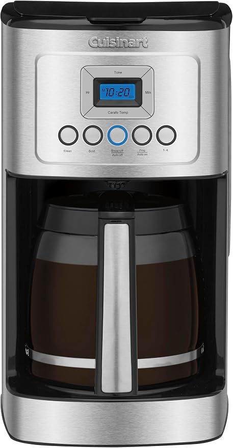 Cuisinart DCC-3200 programmable coffee maker with its glass carafe.