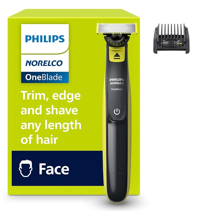 Philips Norelco OneBlade 360 Face QP2724/90 with comb and retail box.