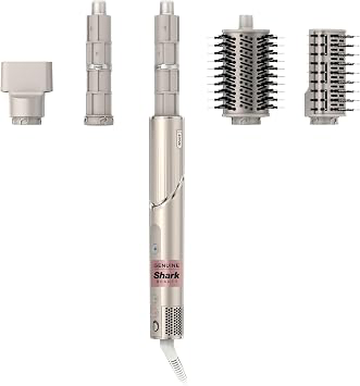 Shark FlexStyle HD430 in Stone with its five styling attachments.